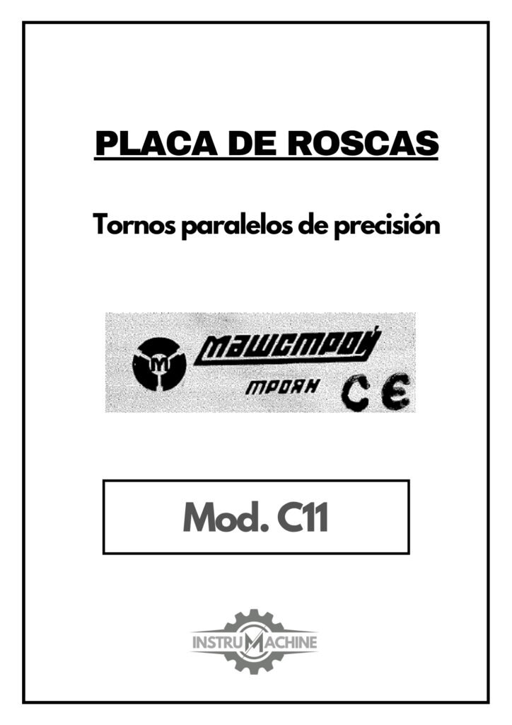 Portada Placa de Roscas ZMM C11 | Torno paralelo
