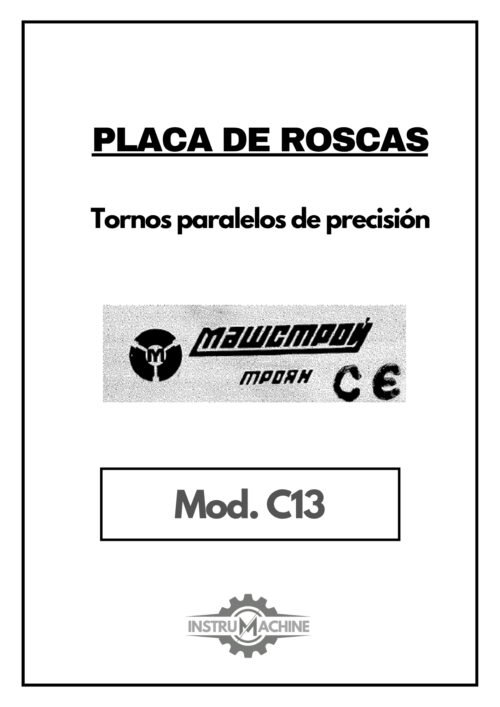 Placa de Roscas ZMM C13 | Torno paralelo