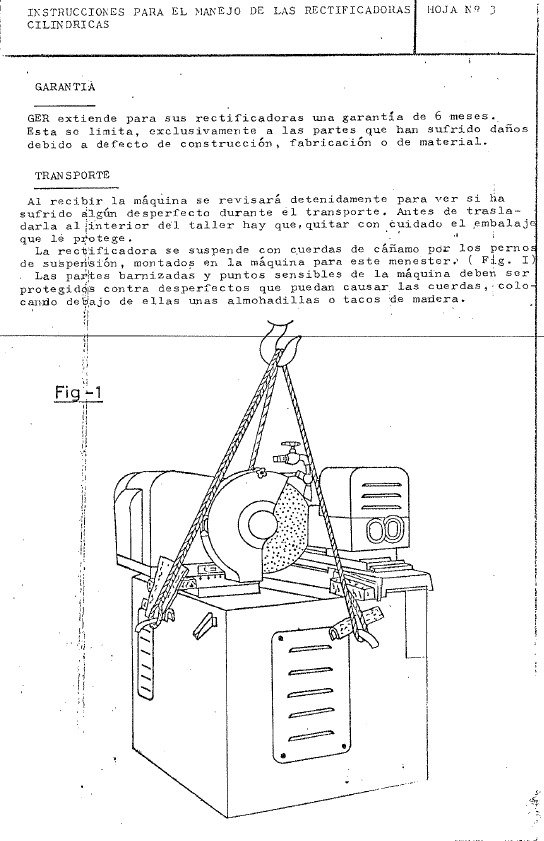 Manual de instrucciones GER CE-3000 CNC | Rectificadora