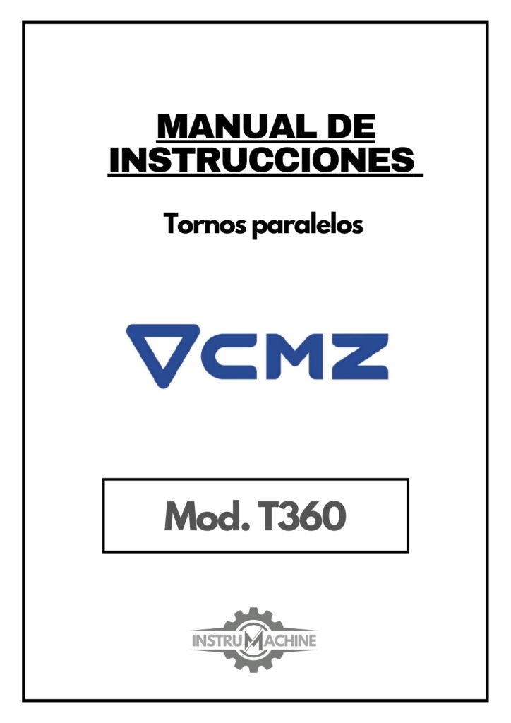 Portada Manual de instrucciones CMZ T360 | Torno paralelo