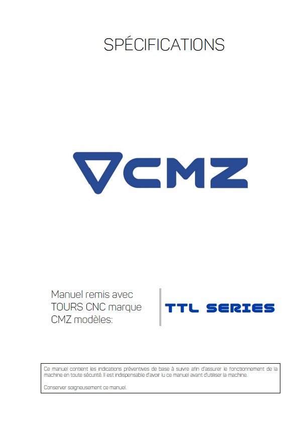 CMZ mod. TTL-2 Manual de instrucciones CMZ TTL | Torno paralelo