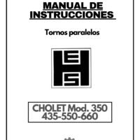 Manual de instrucciones H.ERNAULT SOMUA CHOLET 350 / 435-550-660 | Torno paralelo