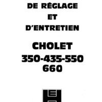 Manual de instrucciones H.ERNAULT SOMUA CHOLET 350 / 435-550-660 | Torno paralelo