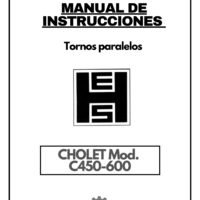 Manual de instrucciones H.ERNAULT SOMUA CHOLET C450-600 | Torno paralelo