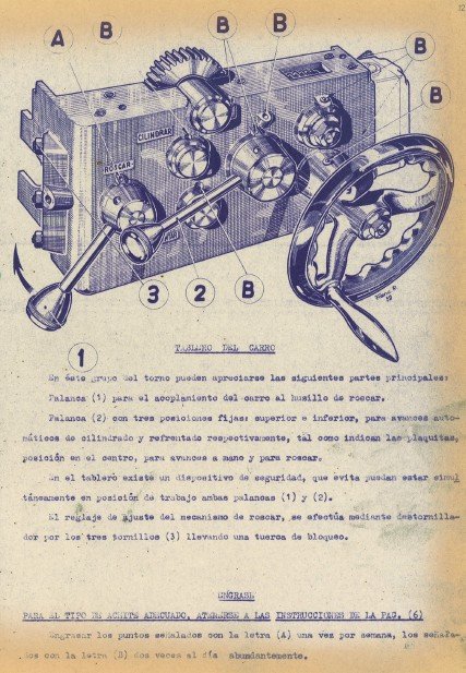 Manual de instrucciones CUMBRE 023 | Torno paralelo