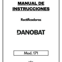 Danobat 171-1 Manual de instrucciones DANOBAT 171 | Rectificadoras