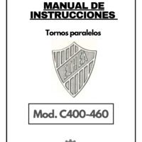 Manual de instrucciones ECHEA C400-460 | Torno paralelo