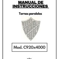 Manual de instrucciones ECHEA C 920 | Torno paralelo