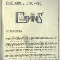 Manual de instrucciones GEMINIS CNC 680-780 | Torno paralelo