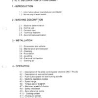Manual de instrucciones GEMINIS CNC Plus 7 2G 1100x6000mm | Torno paralelo