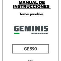 Manual de instrucciones GEMINIS GE 590 Z | Torno paralelo