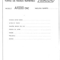 Manual de instrucciones GURUTZPE A1000CNC | Torno paralelo