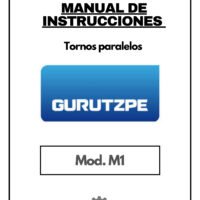 Manual de instrucciones GURUTZPE M1 | Torno paralelo
