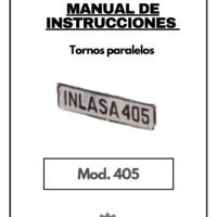 Manual de instrucciones INLASA 405 | Torno paralelo