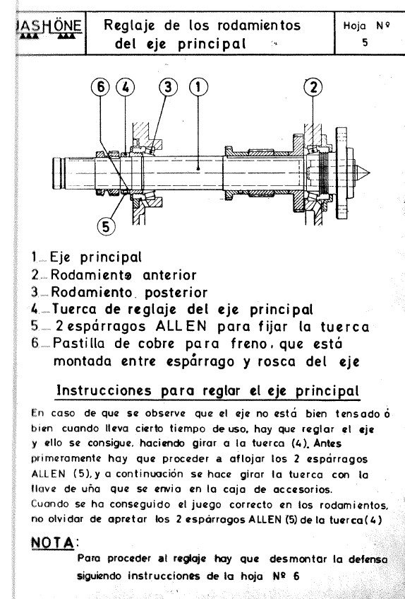Jashone mod. E190M-3 Manual de instrucciones JASHONE E 190 M | Torno paralelo