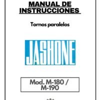 Jashone mod. M180-M190 Manual de instrucciones JASHONE M 180 / M-190 | Torno paralelo