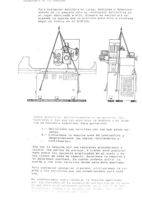 Manual de instrucciones KAIR TM-800x400 | Rectificadora