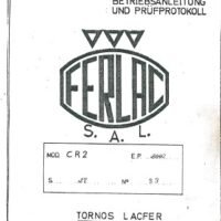 Manual de instrucciones LACFER CR-2-E | Torno paralelo