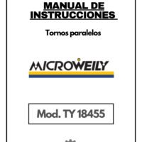 Manual de instrucciones MICROWEILY TY 18455 | Torno paralelo