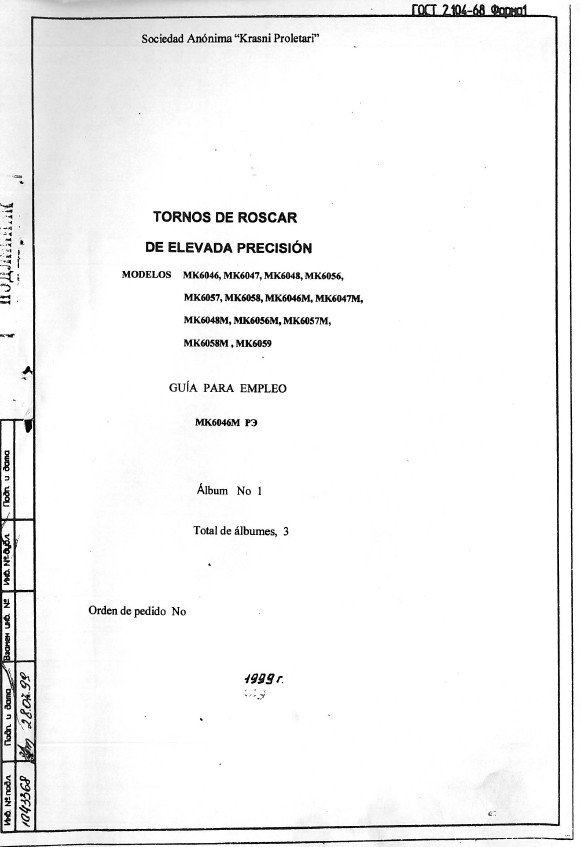 Manual de instrucciones MORKAIKO MK-6046M | Torno paralelo