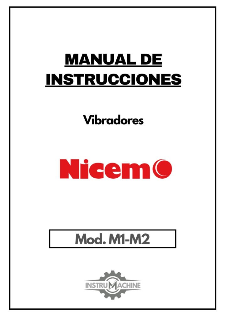 Portada Manual Vibrador NICEMO M1-M2
