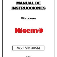 Nicem mod. VIB 30SM-1 Manual Vibrador NICEMO VIB 30SM