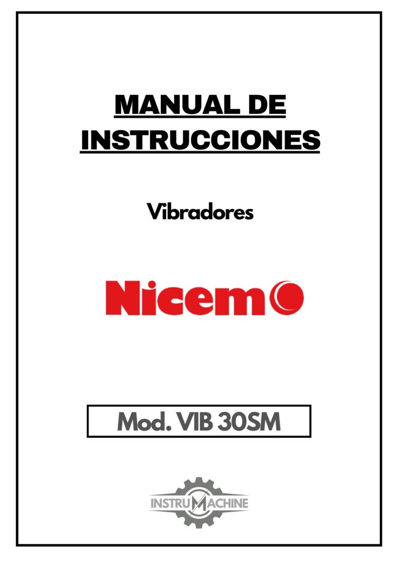 Nicem mod. VIB 30SM-1 Manual Vibrador NICEMO VIB 30SM