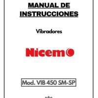 Nicem mod. VIB 450 SM-SP-1 Manual Vibrador NICEMO VIB 450 SM-SP