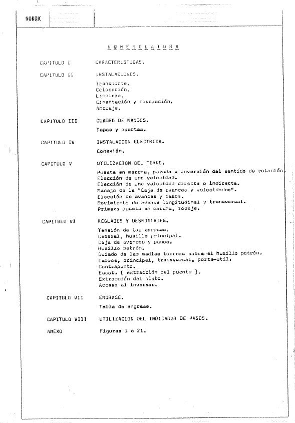 Nordic mod. 15-3 Manual de instrucciones NORDIC 15 (Nordic) | Torno paralelo