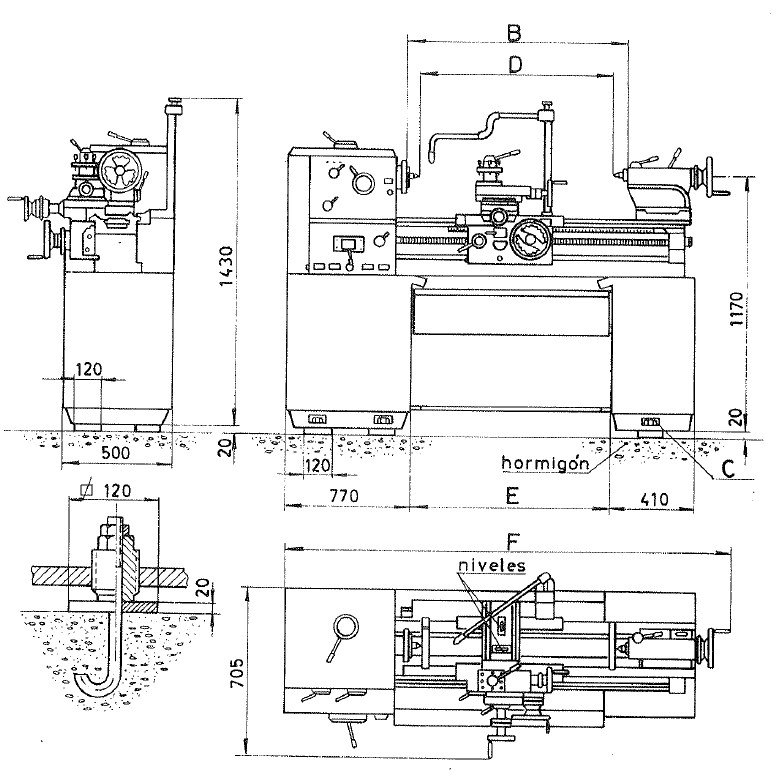 Pinacho A75-3 Manual de instrucciones Pinacho A75 | Torno paralelo