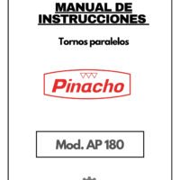 Manual de instrucciones Pinacho AP 180 | Torno paralelo