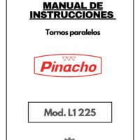 Manual de instrucciones Pinacho L1 225 | Torno paralelo