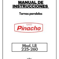 Pinacho L8 225-260-1 Manual de instrucciones Pinacho L8 225-260 | Torno paralelo