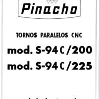 Pinacho S94C-200-2 Manual de instrucciones Pinacho S94C /200-225 | Torno paralelo