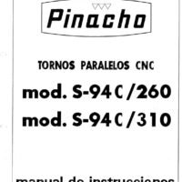 Manual de instrucciones Pinacho S94C /260-310 | Torno paralelo