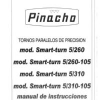Pinacho SMART5-260-2 Manual de instrucciones Pinacho Smart Turn 5/260 5/260-105 5/310 5/310-105 | Torno paralelo