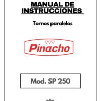 Manual de instrucciones Pinacho SP 250 | Torno paralelo