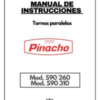Pinacho mod. S90 260- S90 310-1 Manual de instrucciones Pinacho S90/310 | Torno paralelo