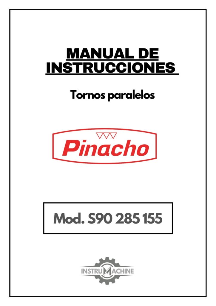 Portada Manual de instrucciones Pinacho S90/285-155 | Torno paralelo
