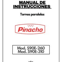 Manual de instrucciones Pinacho S90E/260-310 | Torno paralelo