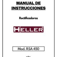 Manual de instrucciones HELLER RSA 450 | Rectificadoras