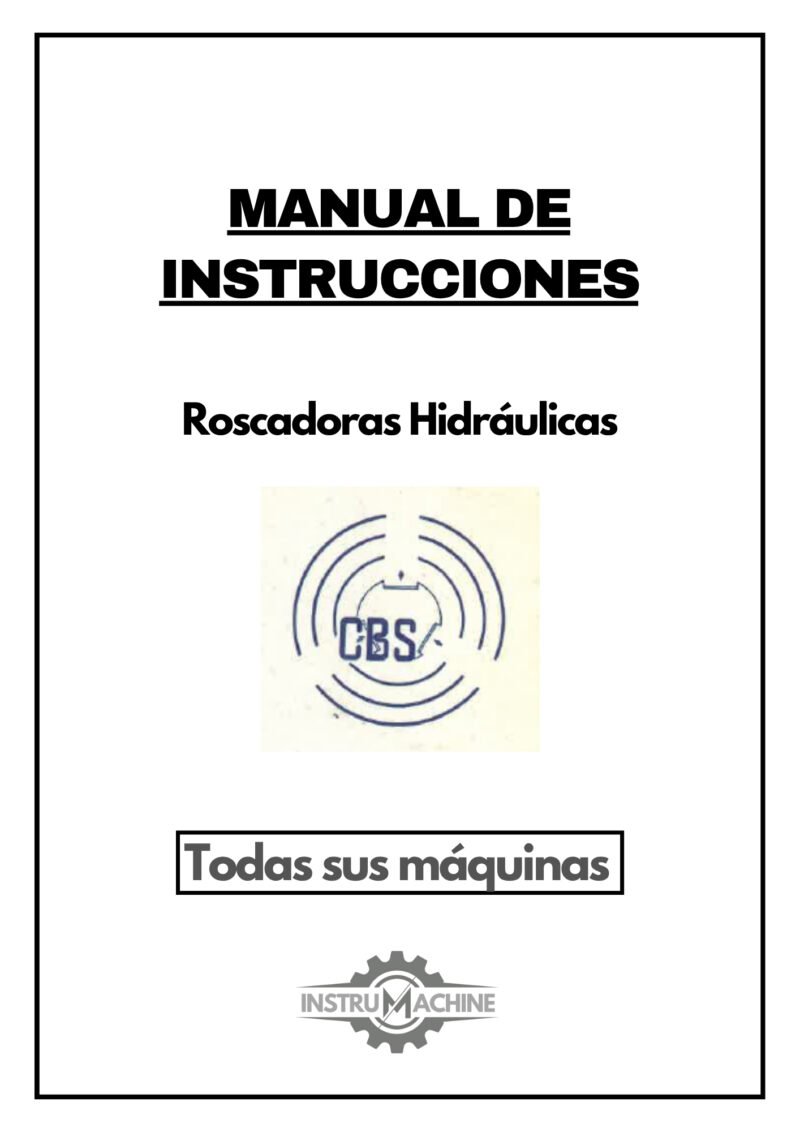 Manual de instrucciones CBS H 18 FT | Roscadoras hidráulicas