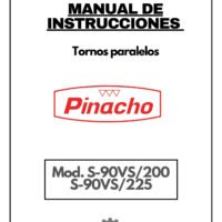 Manual de instrucciones Pinacho S90/VS/200-225 | Torno paralelo