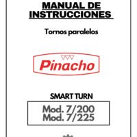 Manual de instrucciones Pinacho Smart Turn 7/200 / 7/225 | Torno paralelo