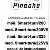 SMART 200_225-2 Manual de instrucciones Pinacho Smart Turn 200/ 200vs / 225 / 225vs | Torno paralelo