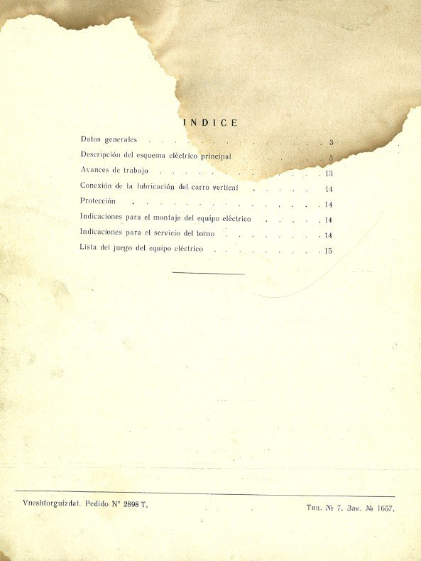 Manual de instrucciones STANKOIMPORT 1508-1510 | Torno paralelo