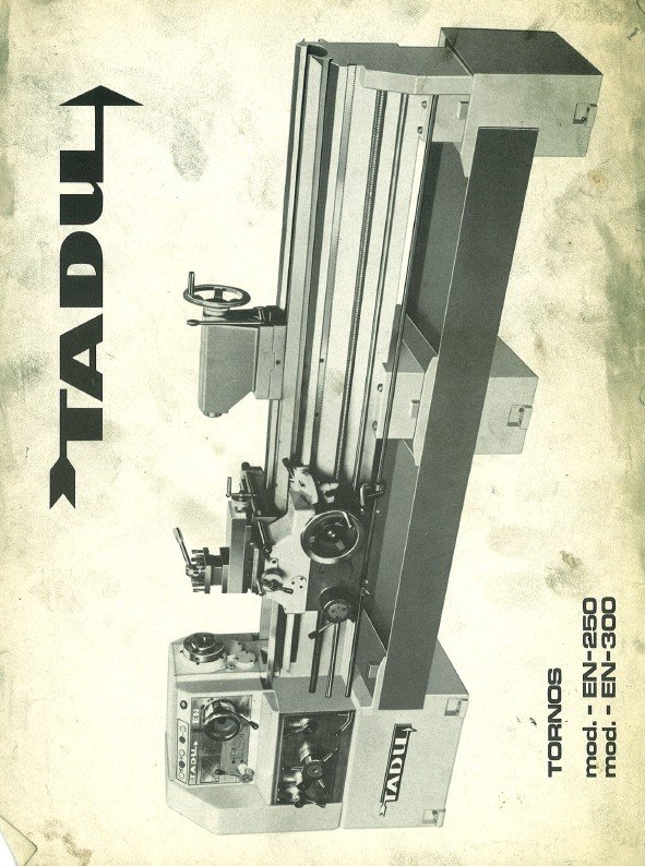 Manual de instrucciones TADU EN-250 / EN-300 | Torno paralelo