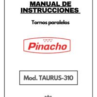 Manual de instrucciones Pinacho TAURUS-310 | Torno paralelo