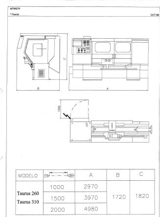 Manual de instrucciones Pinacho TAURUS-310 | Torno paralelo