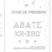 Torno Abate KR 280-2 Manual Torno Abate KR 280 | Torno Paralelo